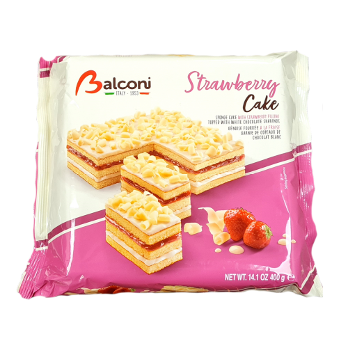 Balconi Strawberry Cake Torta 400g (Dec 22 - July 23) RRP 2.49 CLEARANCE XL 1.49